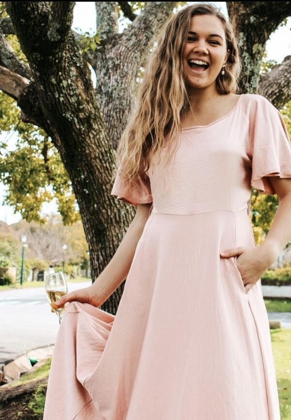 Rokkies Dress Rental Valery Pink Maxi Dress