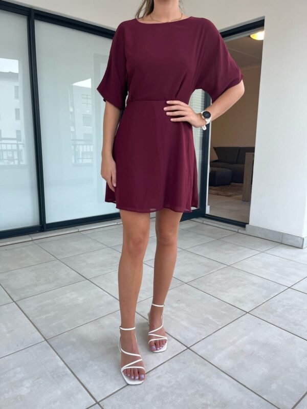 Burgundy Bliss dress rental in Stellenbosch, South Africa - Maroon Classic Dress